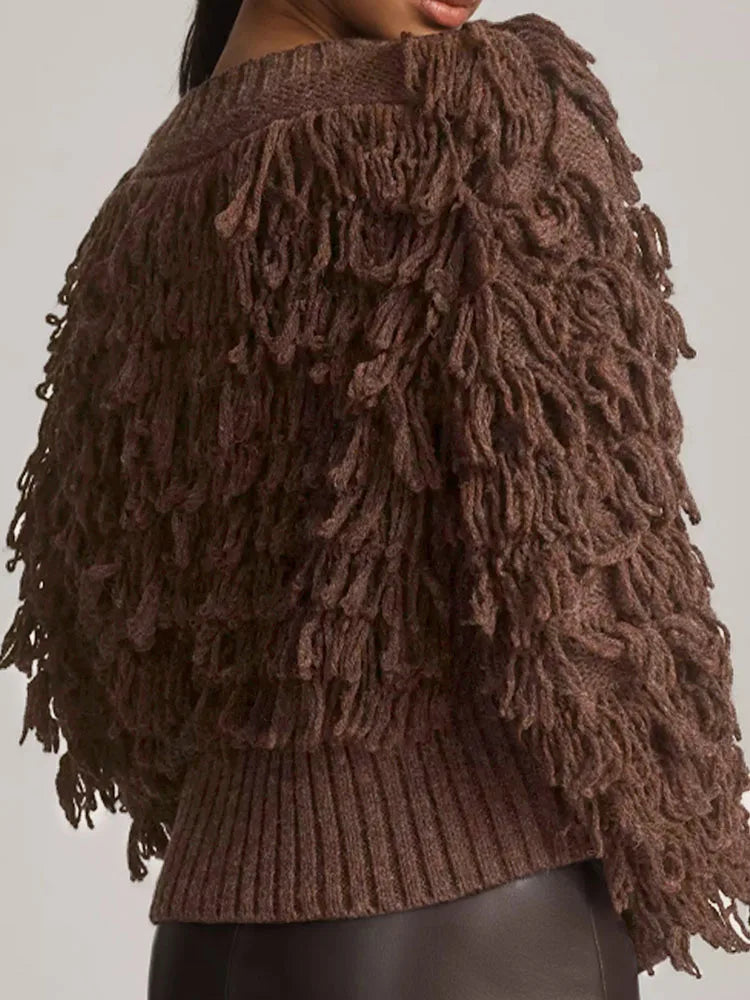 ODETTE FRINGE CARDIGAN