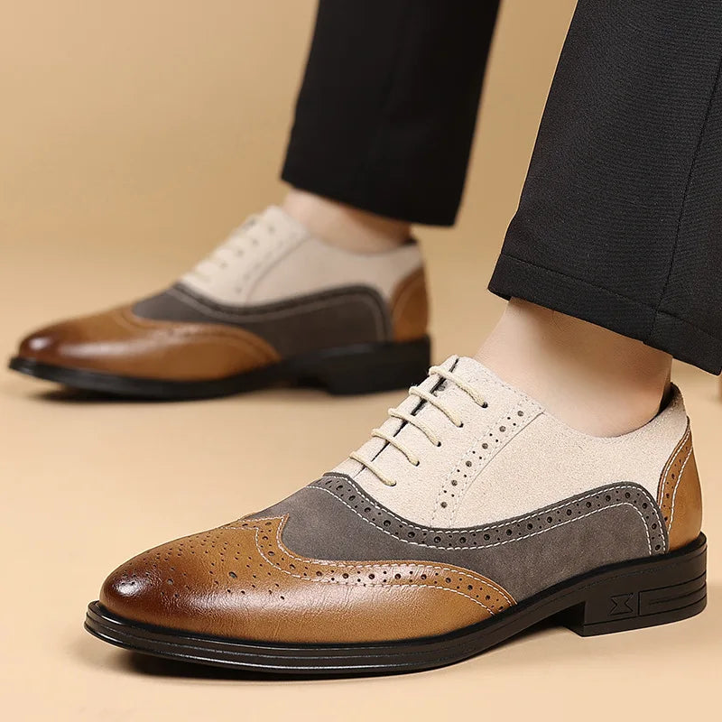 TRISTAN CONTRAST BROGUES