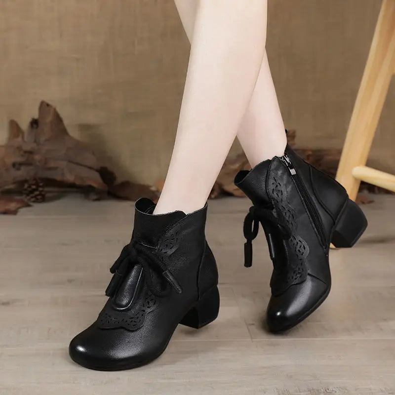 LUSELLE FLEECE ANKLE BOOTS