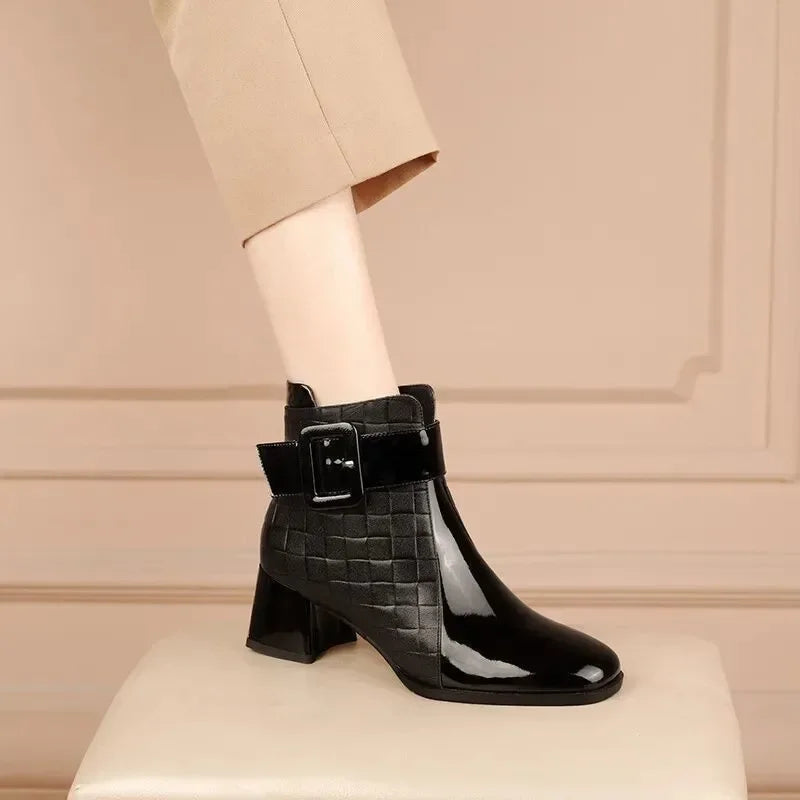 SORELLE BUCKLE ANKLE BOOTS