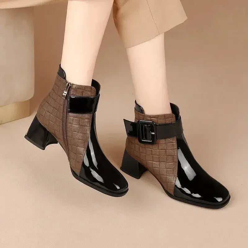 SORELLE BUCKLE ANKLE BOOTS