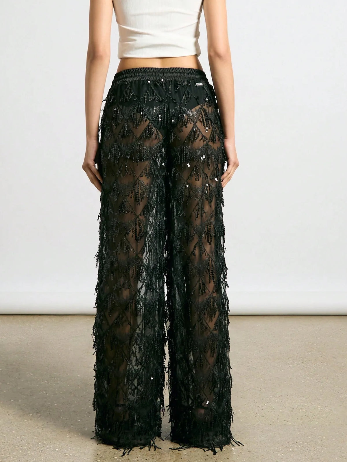 AUREA SEQUIN FRINGE TROUSERS