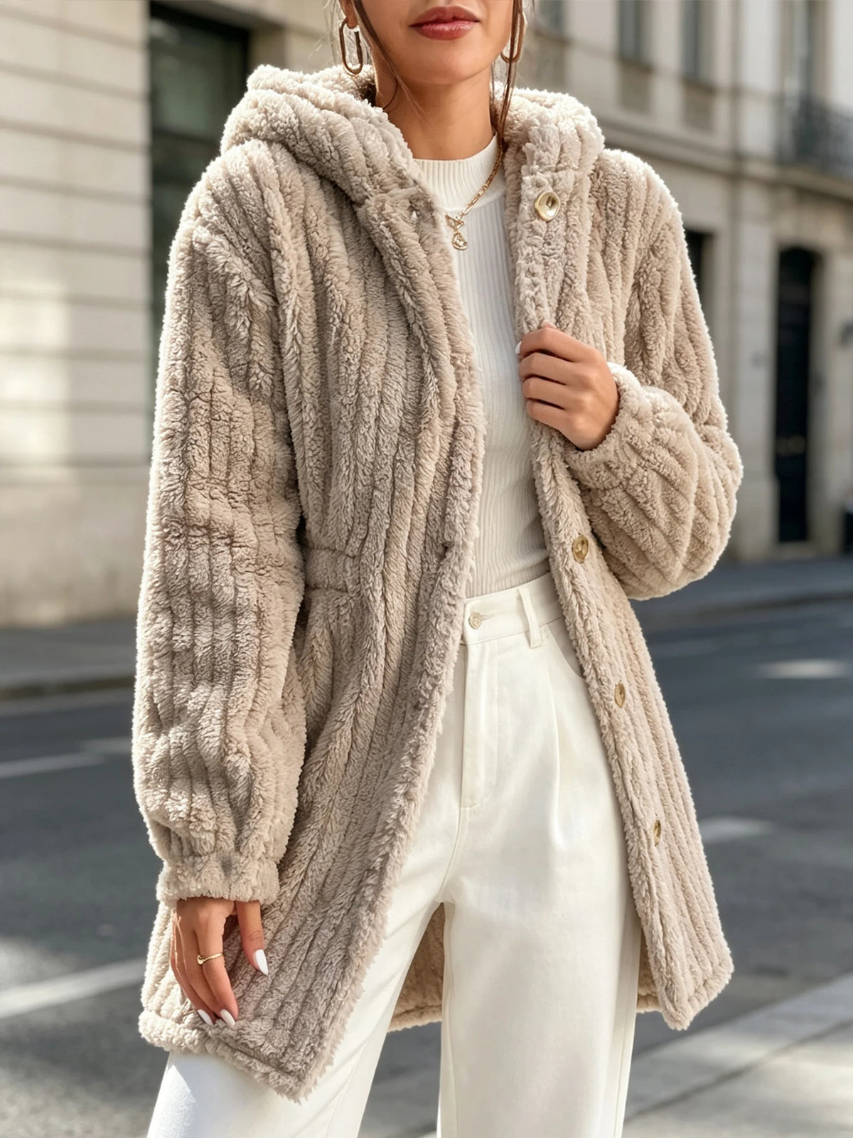 MAELLE TEDDY COAT