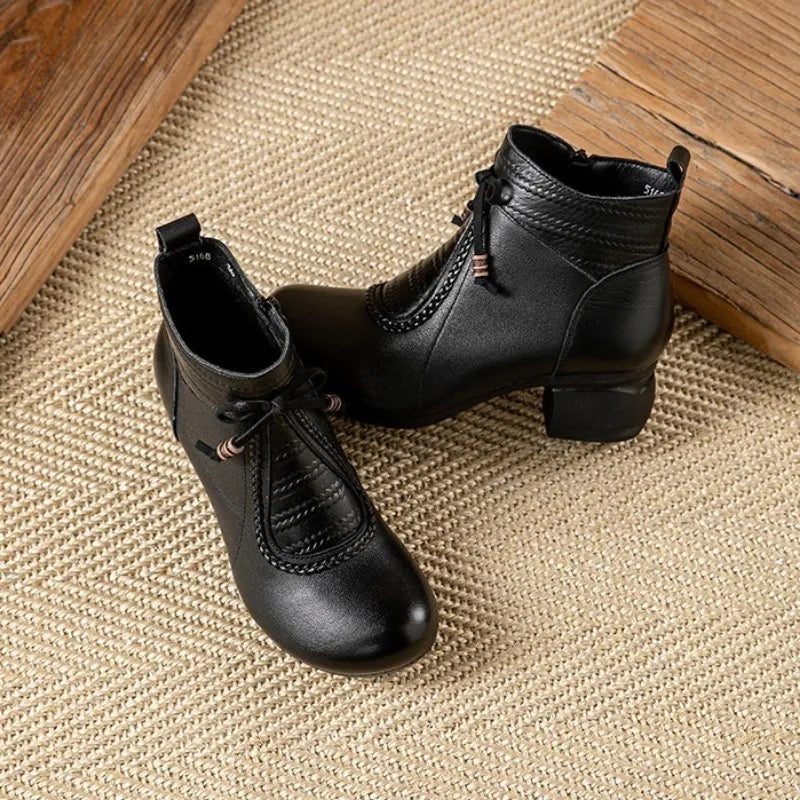 ROSAVELLE BOW ANKLE BOOTS