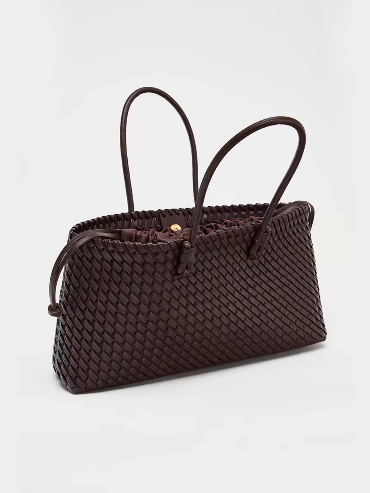 DARIA WOVEN LEATHER HANDBAG