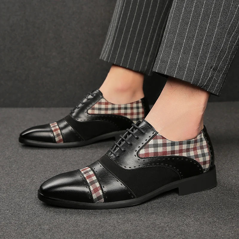EVANDER CHECK OXFORDS