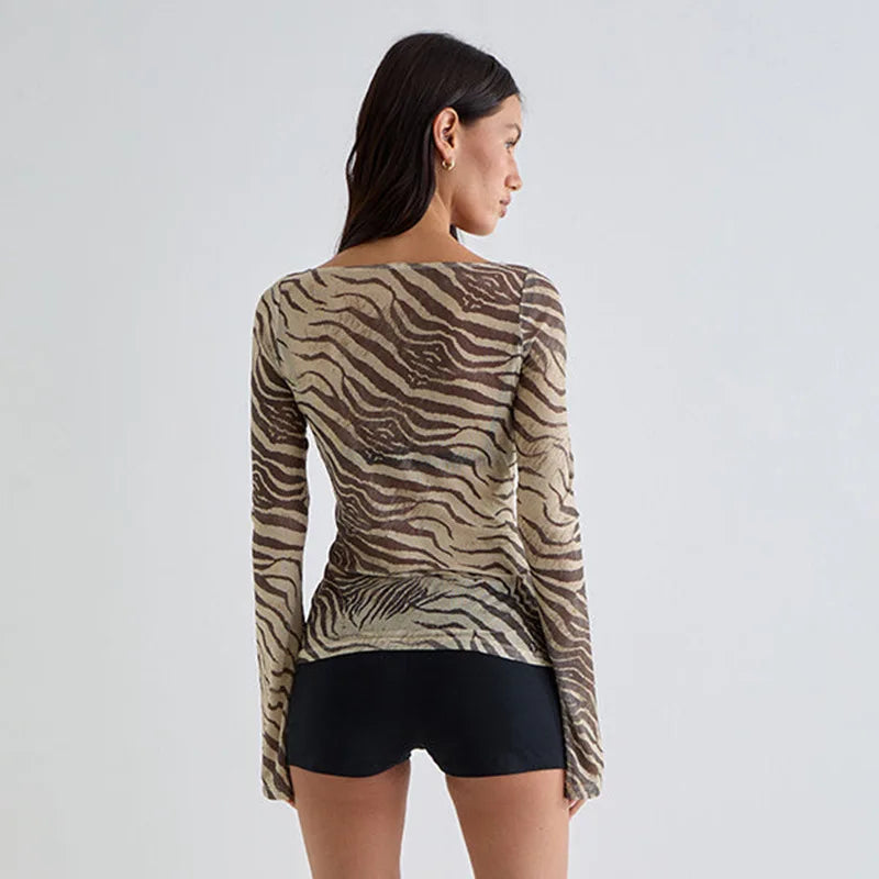 SERAPHINE ZEBRA TOP