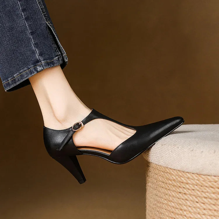 TRIANA GENUINE LEATHER HEELS