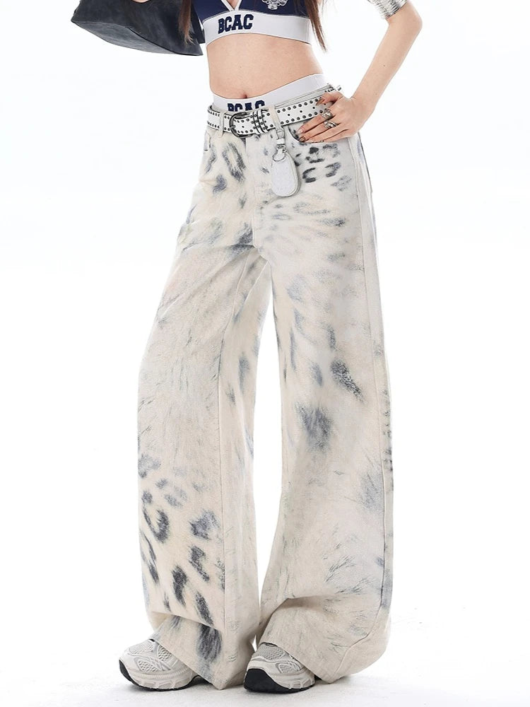 ALIZEE ANIMAL-PRINT JEANS