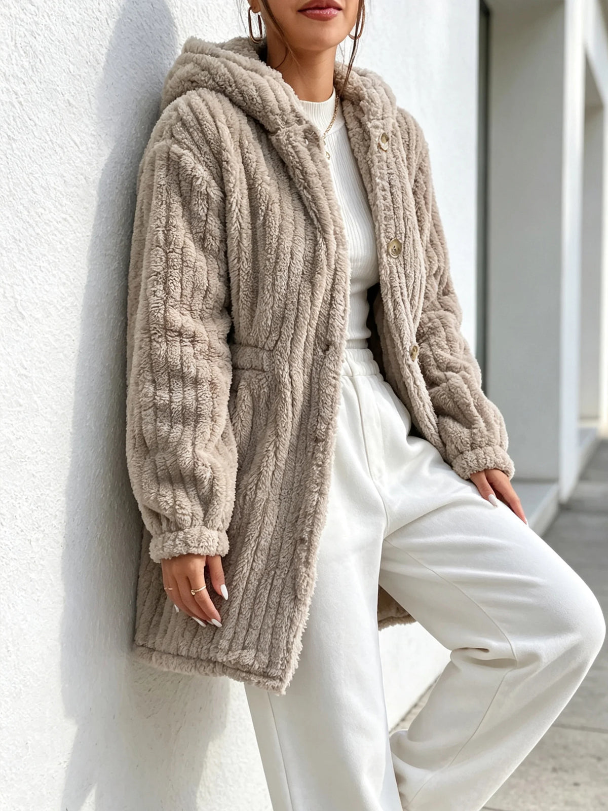 MAELLE TEDDY COAT