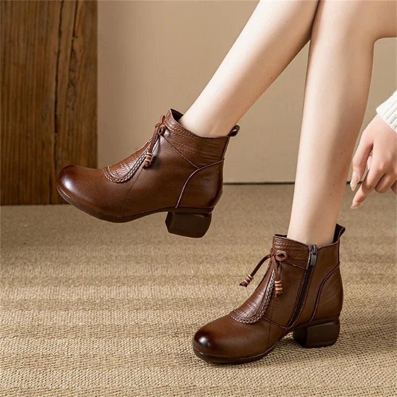 ROSAVELLE BOW ANKLE BOOTS