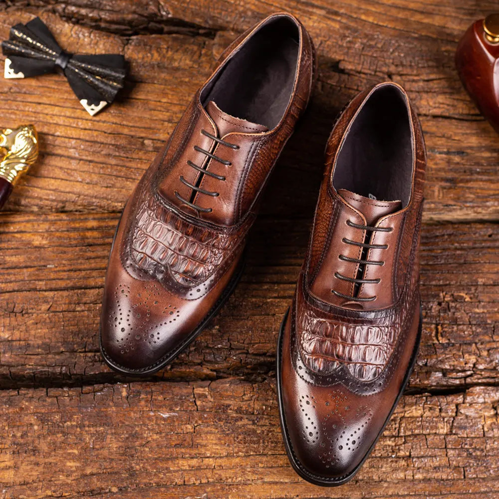 DANTE EMBOSSED BROGUES