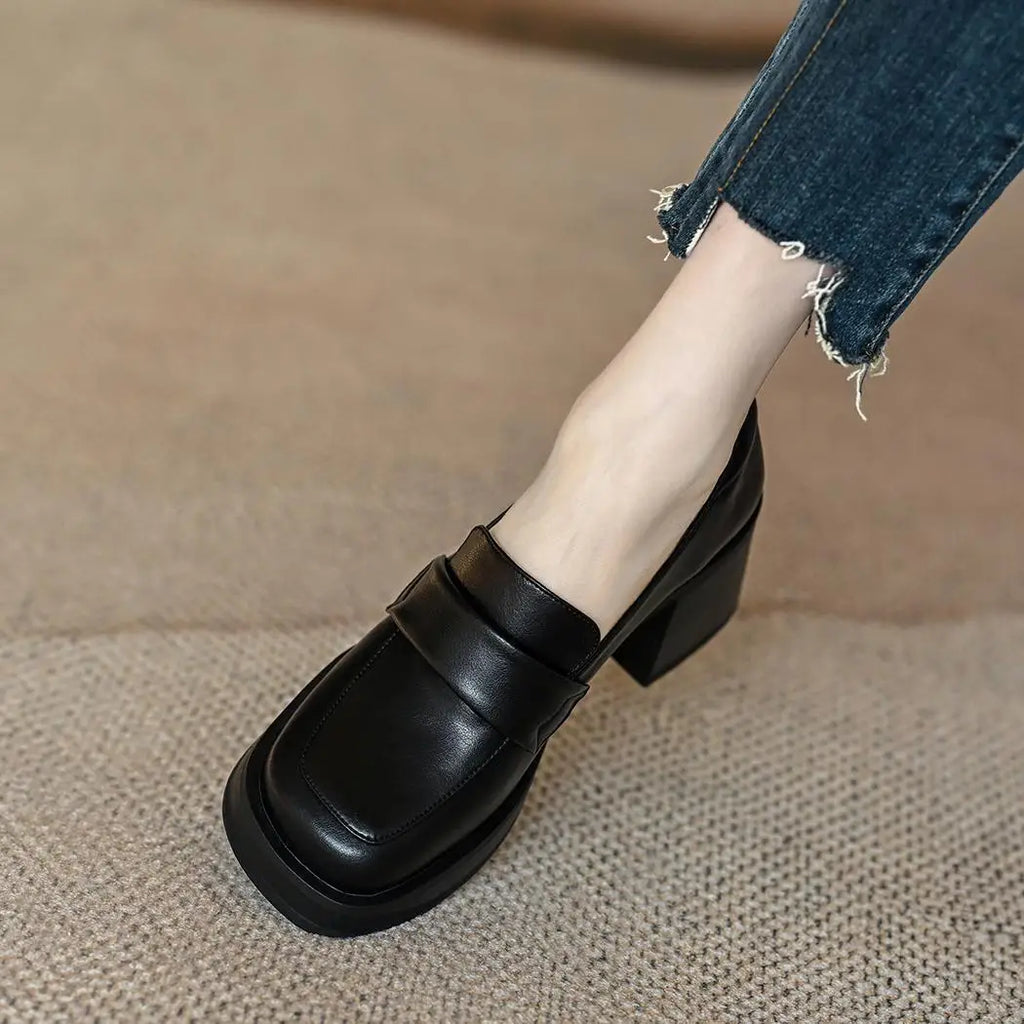 VALCERA HEELED LOAFERS