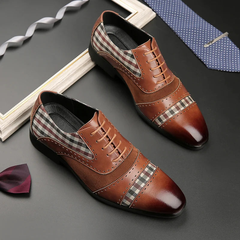 EVANDER CHECK OXFORDS