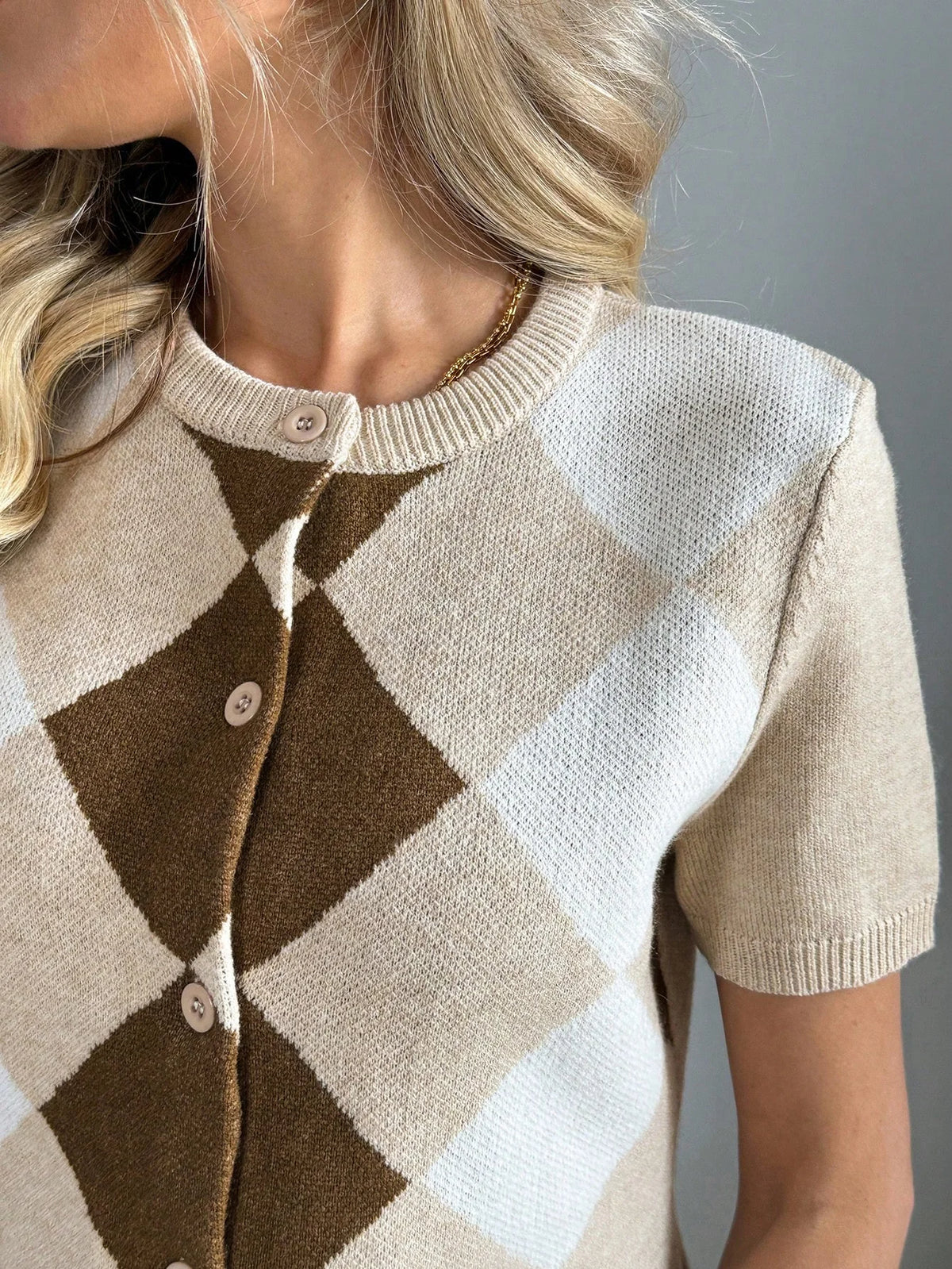 SYLVIE DIAMOND CARDIGAN
