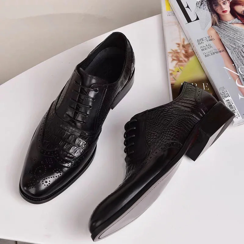 DANTE EMBOSSED BROGUES