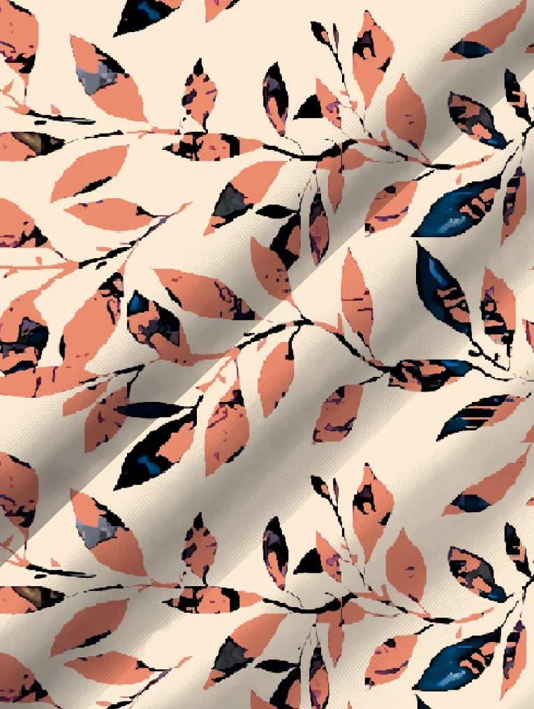 LIVIA LEAF PRINT DRESS
