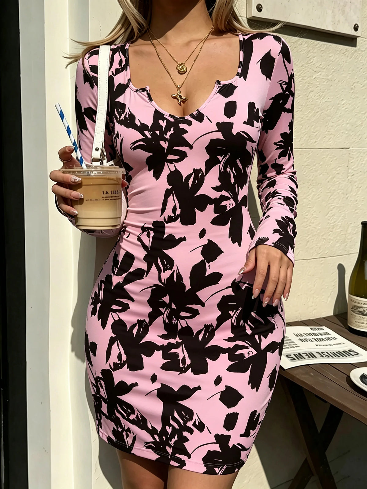 SABINE FLORAL MINI DRESS