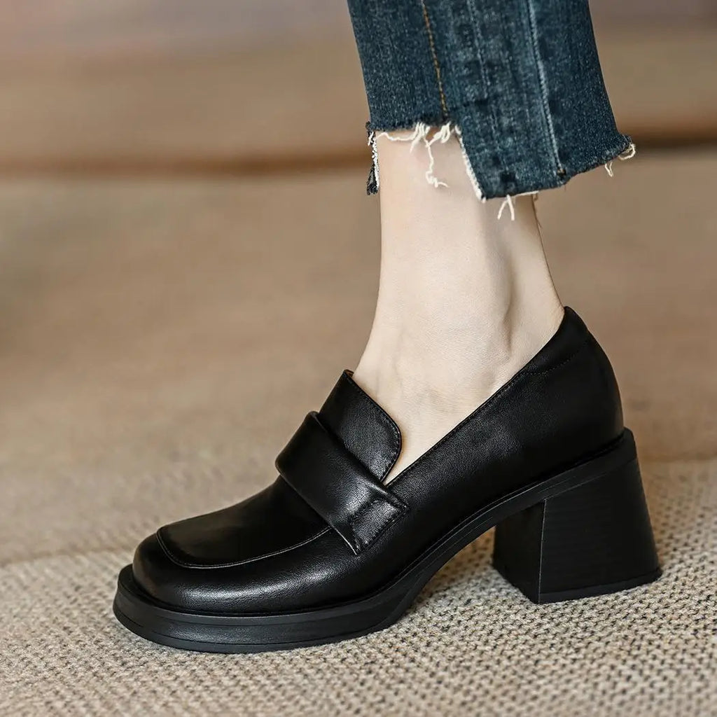 VALCERA HEELED LOAFERS