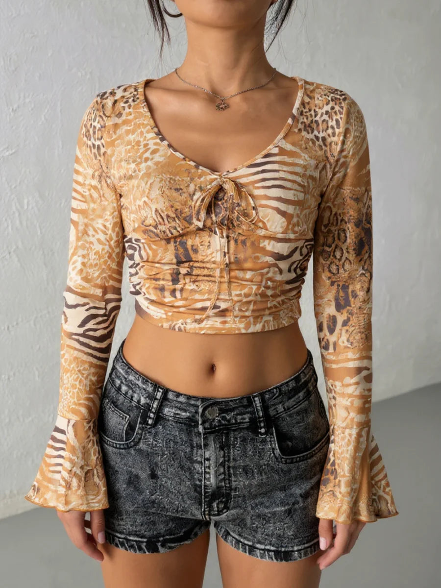 CALISTA RUCHED CROP TOP