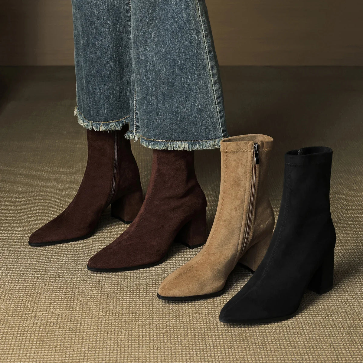 ALORA GENUINE SUEDE BOOTS