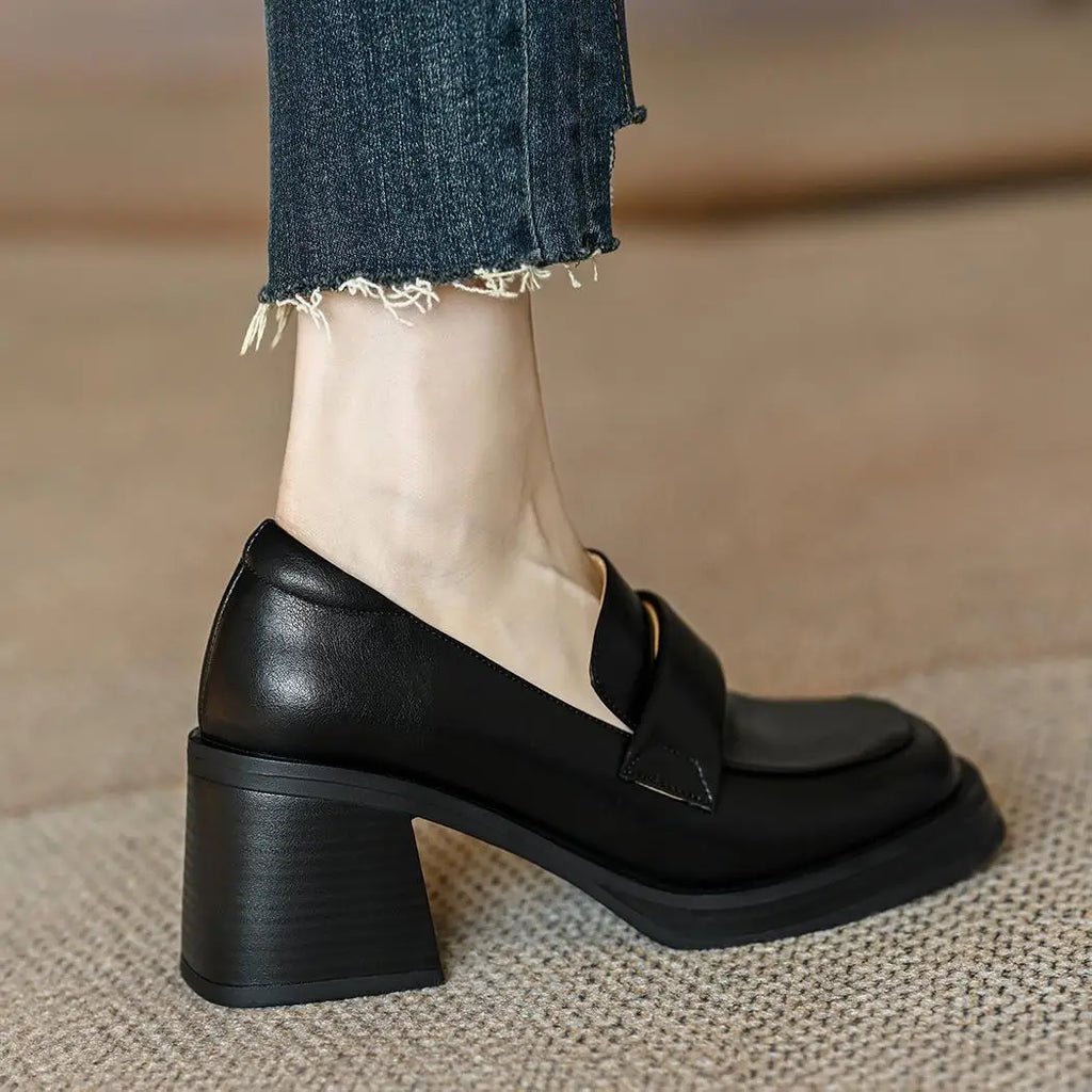 VALCERA HEELED LOAFERS