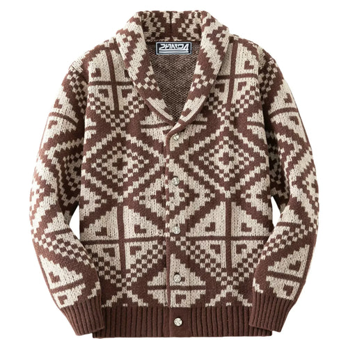 AMBROSE GEOMETRIC CARDIGAN