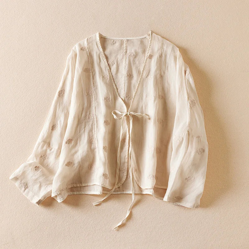 Noela Linen Blouse