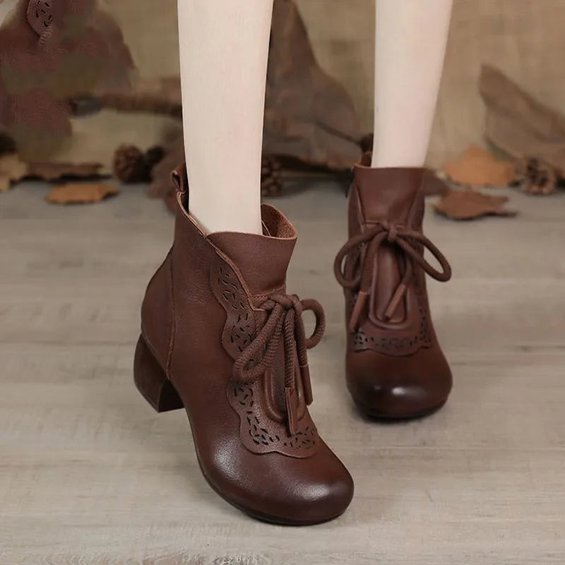 LUSELLE FLEECE ANKLE BOOTS
