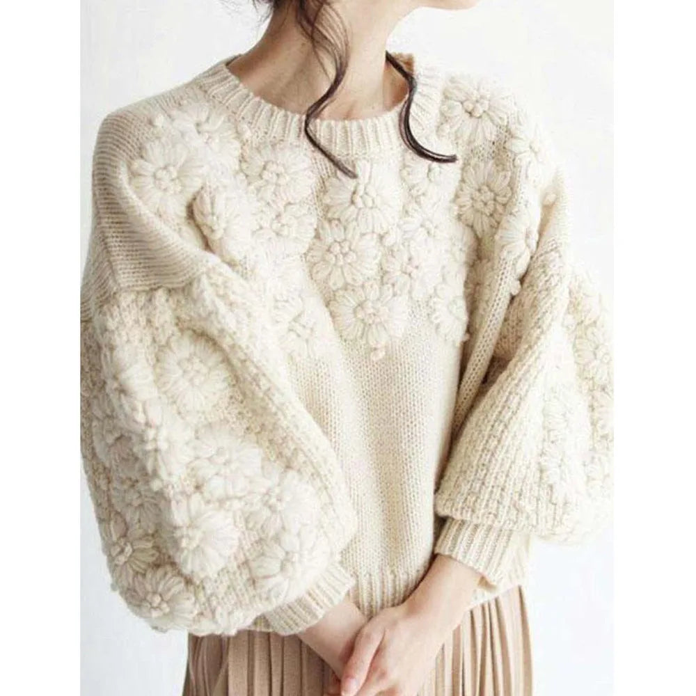 AURELIE FLORAL SWEATER