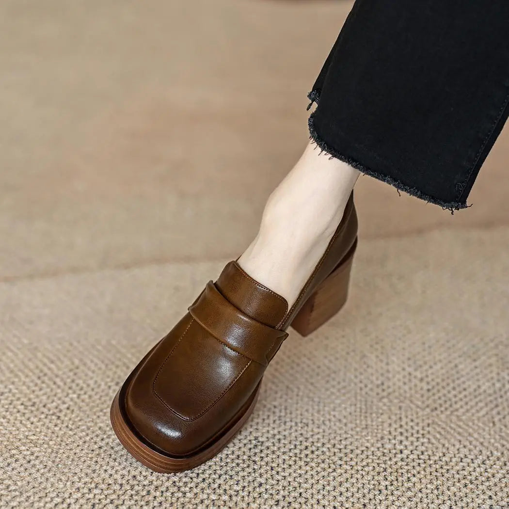 VALCERA HEELED LOAFERS