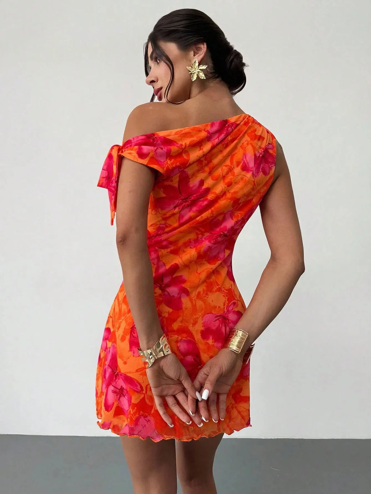 INAYA FLORAL MINI DRESS