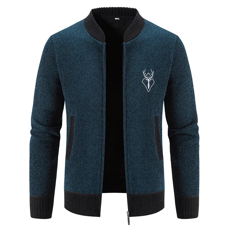Cyrus | Men's Deer-Pattern Knit Sweater Vest