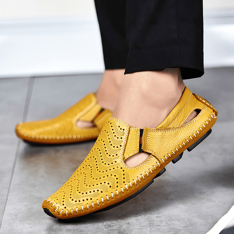 GRAYSON LEATHER SANDALS - ARDEN ROVE