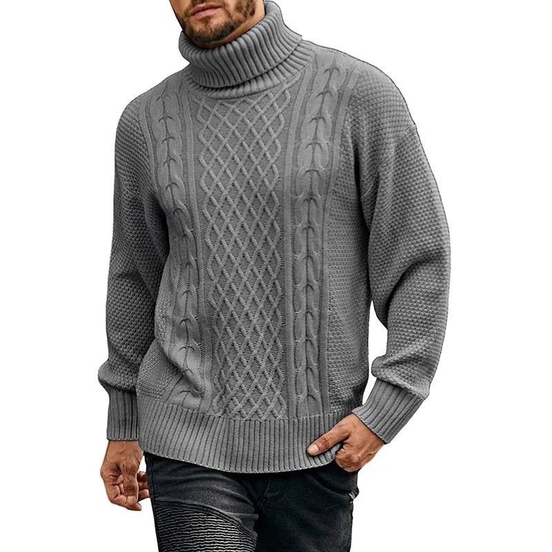 Nico | Men's Cable-Knit Turtleneck Sweater