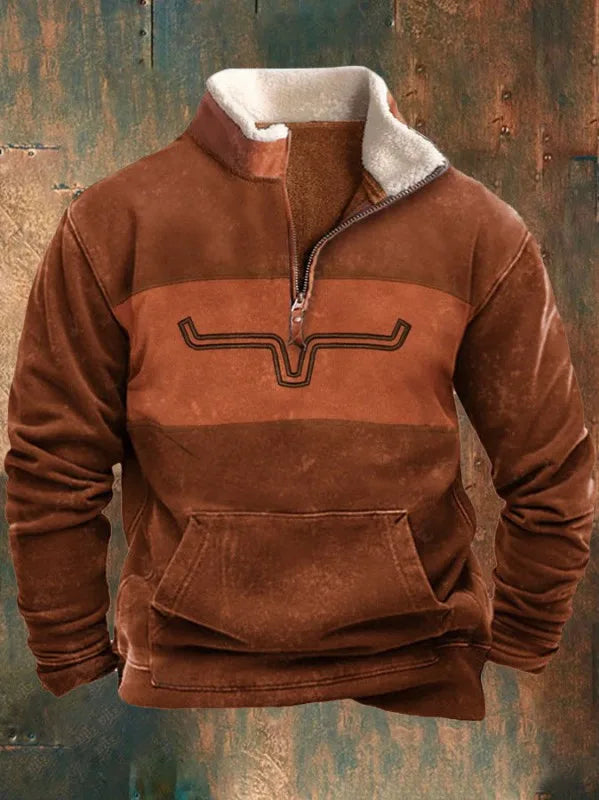 Reynolds | Men's Fleece Quarter Zip Western Sweater