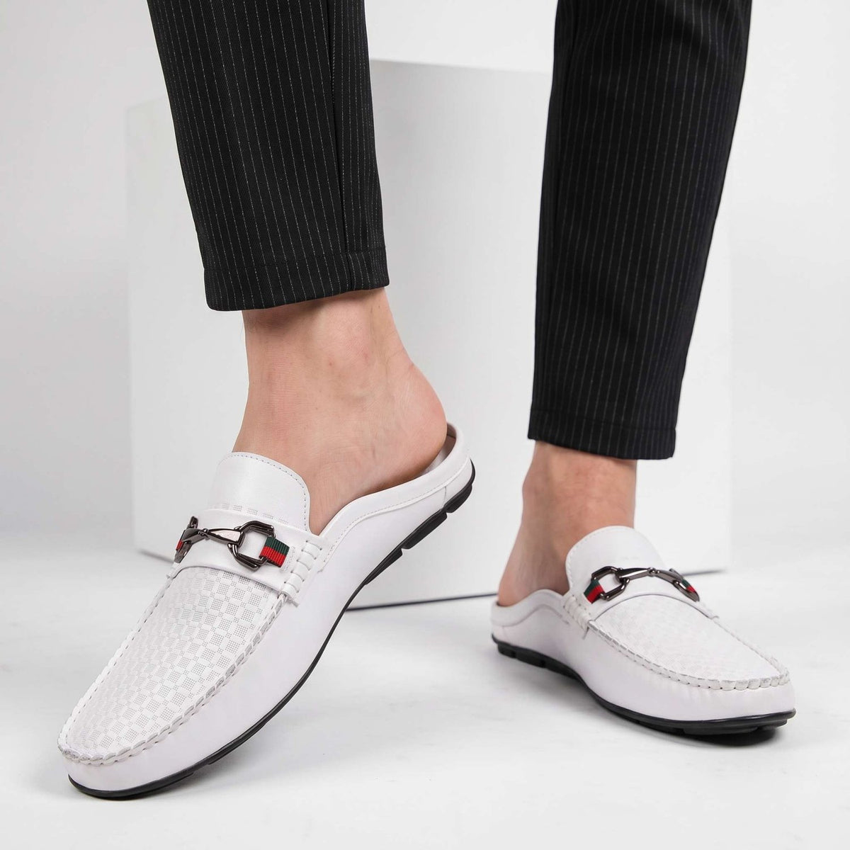 Verrano | Men's Leather Mule Loafers - ARDEN ROVE