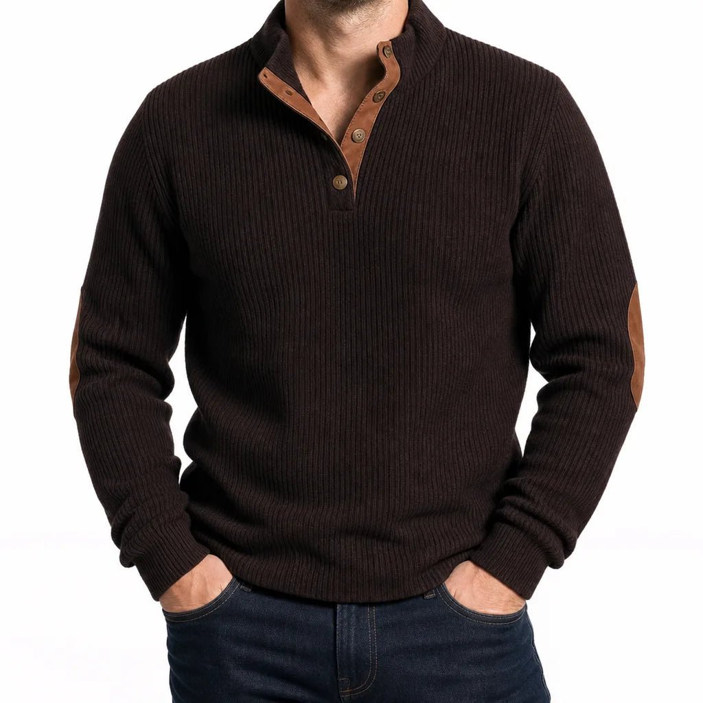 Wyler | Men's Buttoned Knit Sweater - ARDEN ROVE