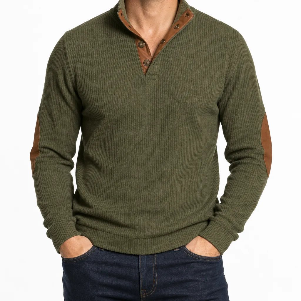 Wyler | Men's Buttoned Knit Sweater - ARDEN ROVE