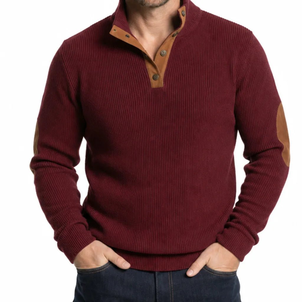 Wyler | Men's Buttoned Knit Sweater - ARDEN ROVE